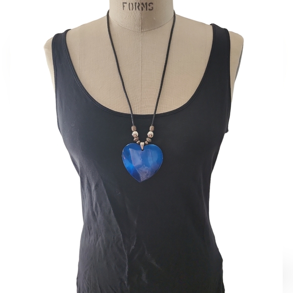 Blue Heart Pendant - Picture 2 of 4